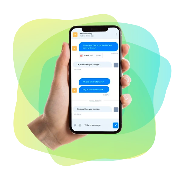 beneficios-chatbots-saviasoft imagen de movil de beneficios chatbots saviasoft